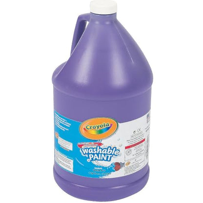 Crayola Washable Paint, Purple – 1 Gallon Non-Toxic School Paint for Kids’ Art, Classroom Projects & Crafts - color: Purple