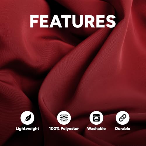 Adjustable Bib Apron 100% Polyester Kitchen Aprons Waterdrop Resistant Aprons with Adjustable Strap, Pockets & Long Ties - color: Red, style: Pack of 12