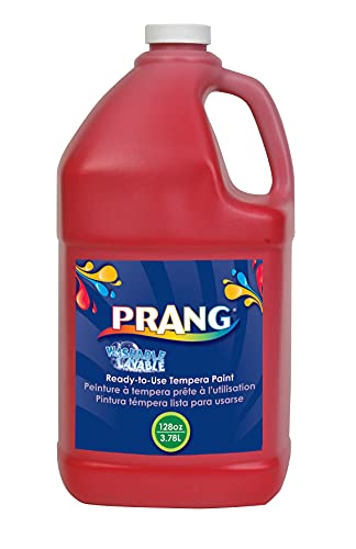 Prang Washable Tempera Paint, Red, 1 Gal., 1 Count - color: Red