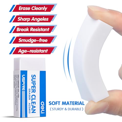 Deli Pencil Erasers, Pencil Eraser, 72 Pack - size: 72 PACK