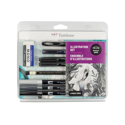 Tombow 56302 Illustration Set. Tools for Drawing and Illustrating