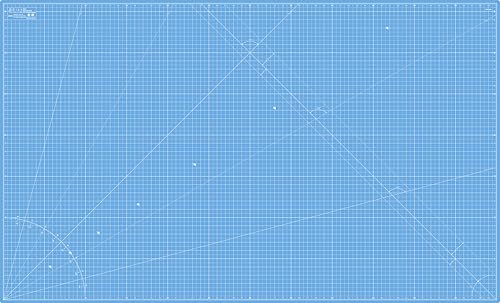 Elan Cutting Mat 36x60 Blue, Extra Large Self Healing Cutting Mat 36 x 60 Inch, 5-Ply Craft Board Blue, Hobby Board for Sewing and Quilting - style: 60 x 36"
