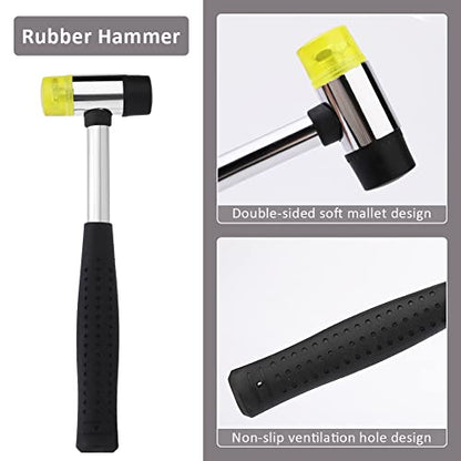 Leather Stamps, 21 PCS Leather Stamping Tools with Rubber Hammer - size: 21 PCS