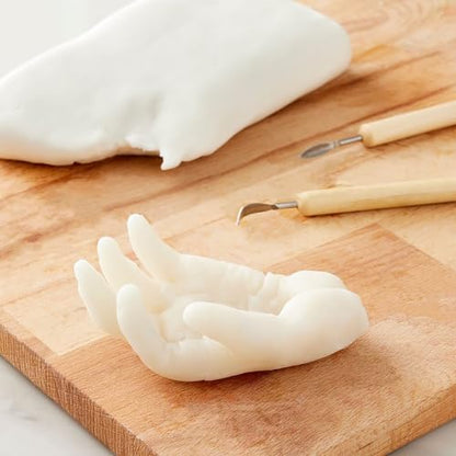 Sculpey Air-Dry Porcelain™ White, Non Toxic, Air Dry Clay, 1.1 Pound bar Great for Realistic Looking Flowers, Intricate Sculpting and Jewelry Making.