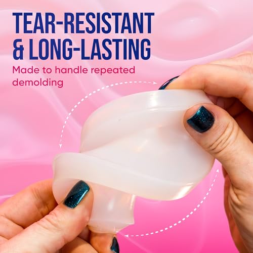 Craft Resin Fast-Curing Soft Silicone Mold Making Kit, Shore 15A – 34 oz | Cures In 4 Hours. Translucent Platinum Cure Silicone. 1:1 Liquid Silicone Mix, For Resin, Soap, Candle And Complex 3D Molds. - size: 34 Oz Soft