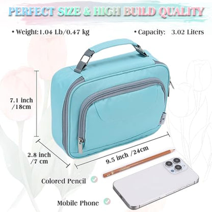 VX VONXURY Large Pencil Case, 54-Slot Colored Pen Pouch 2 Removable Sleeves - color: Turqoise