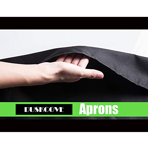 DUSKCOVE 8 PCS Plain Bib Aprons Bulk - Mixed Color Commercial Apron with 2 Pockets for Kitchen Cooking Restaurant BBQ Painting Crafting - color: 8 Colors Mixed