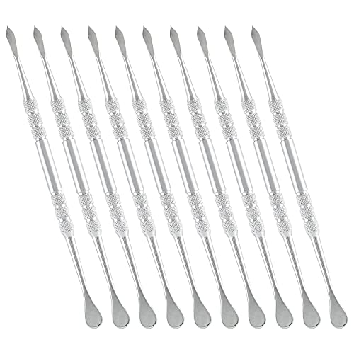 suiwotin 10PCS Wax Carving Tool, Silver, Stainless Steel - color: Silver - 10PCS