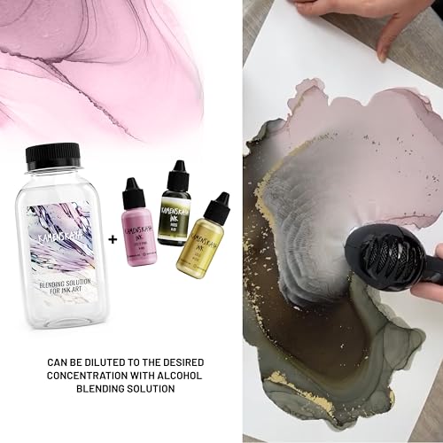 Alcohol Ink Set - 34 Color Variations - Set #29-4 Alcohol Inks x 0.51 fl oz (15 ml) | Highly Pigmented Pastel Colors, Lightfast, Opaque and Matte – For Painting and Epoxy Resin – Made in the EU - color: 29, style: Pastel inks