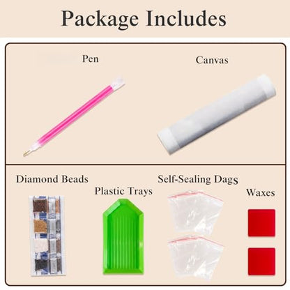5D Beach Sunset Diamond Art kits for Adults Beginners 13.8x13.8inch - color: KM1195-1