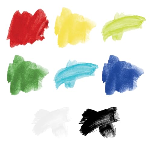 AMACO Semi-Moist Underglazes 8-Count Set No. 5 (#112), 8 Assorted Decorating Colors in Watercolor-Like Pans, Low/Mid-High Fire Cone 05-6 (SMUG) Ceramic Pottery Underglazes for Unfired Clay and Bisque - color: 8-Count Set No. 5 (#112)