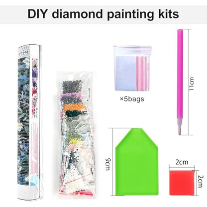 Black Cat Diamond Art Kits for Adults Cute Diamond Painting Kit Beginner - color: DP03668, size: Round Drill