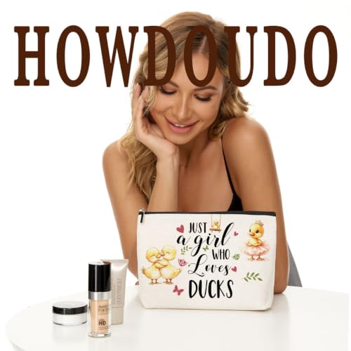 Lovdazzles Duck Gifts for Girls Makeup Bag Funny Animal Cosmetic Bag - color: Multicolor 1763