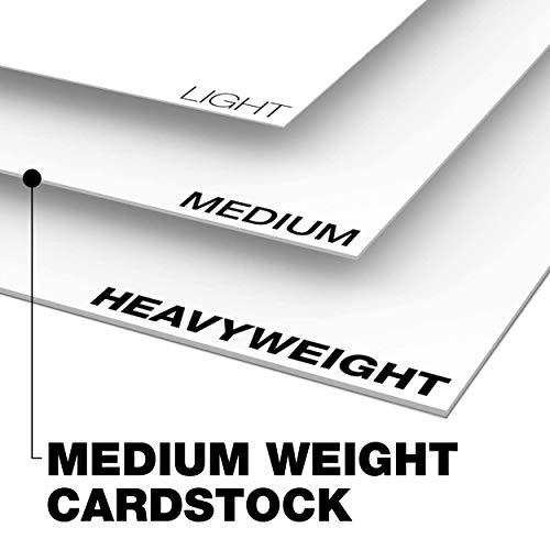 Springhill White 8.5” x 11” Cardstock Paper, 80lb Vellum Bristol, 175gsm – Premium Medium Weight Cardstock, Vellum Printer Paper with Textured Finish – 016200R, 250 Sheets (1 Ream) - color: 80 lb, size: 250 Sheets (1 Ream), style: 8.5x11 (Letter)