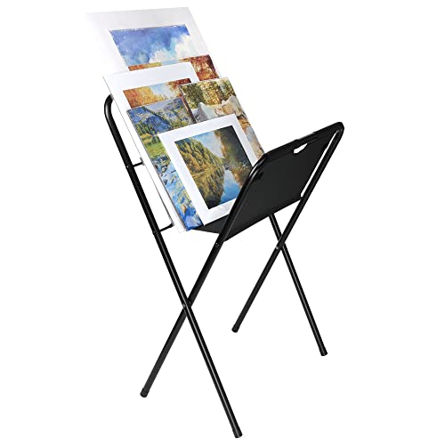 Creative Mark Folding Canvas Art Print Rack, Portable Display, Medium | Ideal for Artwork, Prints, Panels & Posters, Galleries, Studios & Storage. Lightweight Frame, Canvas Basin, Rubber Feet - size: Medium