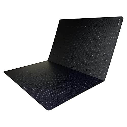 LION Foldable, Portable & Reversible Self-Healing Cutting Mat, 18" x 24", with 1cm Dot Grid, PVC Free, Dark Gray Front & Off-White Back, 1 ea. (FCM-60) - size: 23.6"L x 17.7"W