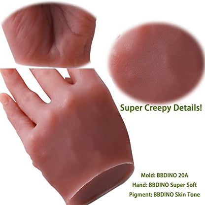 BBDINO 00-30 Super-Soft Silicone Rubber Skin Like Translucent 2.2 Lbs | Additional Silicone Rubber Extremely Flesh Like Ideal for Making Professional Silicon Masks/Reborn Baby Dolls Orthotics etc. - size: Trial 1000g