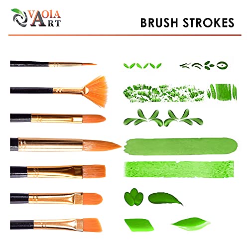Paint Brush Set for Acrylic Painting Artist Paint Watercolor Brush Professional Oil Painting Brushes Small Craft Paint Brushes Face Paint Brushes Black Handle - color: Black Handle