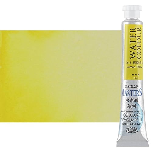 Marie's Masters Quality Watercolor Paint - Yellows, 9 mL (Set of 6) - Concentrated Color, Pure Pigments, High Lightfastness Ratings - color: Yellows