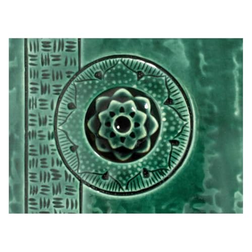 AMACO Celadon High Fire Gloss Glaze, 16 oz. (473 mL), C-49 Rainforest | Transparent, Mixable Mid-High Fire Cone 5-6 (C) Liquid Ceramic Pottery Glaze for Bisque - color: C-49 Rainforest