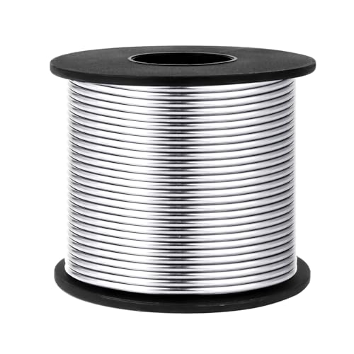 14 Gauge Aluminum Wire for Craft 95FT Silver Bendable Aluminum Wire Bulk | 2mm Flexible Aluminum Armature Crafting Wire Roll for Sculpting DIY Jewelry Making - color: Silver, size: 14 Gauge