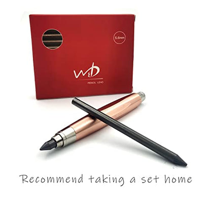 WSD Mechanical Pencil Lead 5.6mm x 86mm Leads 2B (12 pcs) - color: black-2B