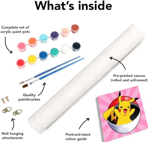 KOJEFCV 4 Pack Cartoon Paint by Number for Kids, Paint by Numbers for Kids - color: XYH008