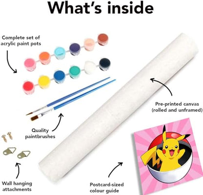 KOJEFCV 4 Pack Cartoon Paint by Number for Kids, Paint by Numbers for Kids - color: XYH008