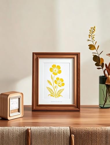 32 Pcs Wildflower Stencils for Painting on Wood, Reusable Flower Leaf Stencils, Plastic DIY Craft Drawing Templates Set for Wall Paper, Canvas, Rock Art and Home Furniture Decor