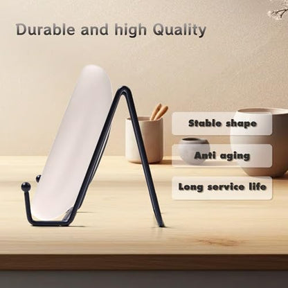 6 Inch Metal Display Easels, 2 Pack Tabletop Stands | For Wreath, Picture & Decorative Plate Holder