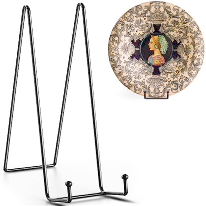 TR-LIFE 16 Inch Heavy Duty Plate Stand (4 Pack) - Metal Display Easel for Large Plates, Picture Frames, Signs, Posters, and Decorative Platters - size: 16 Inch