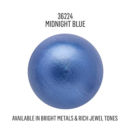 FolkArt Metallic Acrylic Craft Paint, Midnight Blue 2 fl oz Premium Metallic Finish Paint, Perfect For Easy To Apply DIY Arts And Crafts, 36224 (Pack of 2) - color: Midnight Blue, size: 2 Fl Oz (Pack of 2)