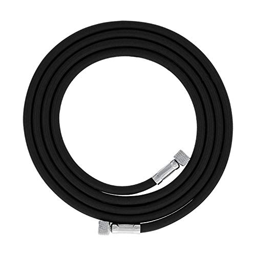 Master Airbrush Premium 10 Foot Nylon Braided Airbrush Hose | 10' Nylon Braided Airbrush Hose with 1/8" Standard Fittings on Both Ends (Hose color may vary) - size: 10' (1/8" Fittings)