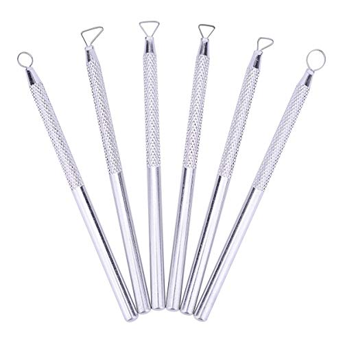 Zuoyou 6 Pcs Clay Pottery Sculpting ToolsSet Caving Craft Modelling Tools | Pottery Polymer Clay Ribbon Loop Tools ,Scraper Ceramic Modelling Tools, Sculpture Tools for Clay, Sculpture Carving Tools