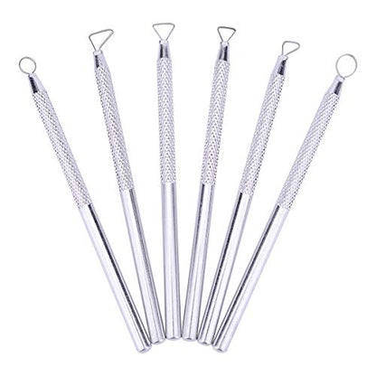 Zuoyou 6 Pcs Clay Pottery Sculpting ToolsSet Caving Craft Modelling Tools | Pottery Polymer Clay Ribbon Loop Tools ,Scraper Ceramic Modelling Tools, Sculpture Tools for Clay, Sculpture Carving Tools