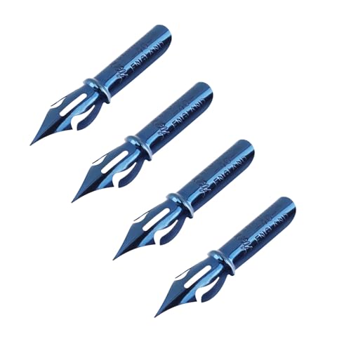 Dip Pen Replacements, Steel Fountain Calligraphy Nibs, 4Pcs