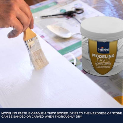 BLUEBIRD Modeling Paste 28.2Oz & Heavy Gesso Primer 28.2Oz Full Tub