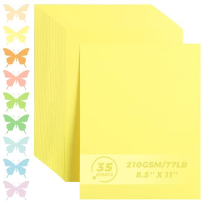 35 Sheets Deep Mustard Yellow Cardstock - 8.5'' x 11'' 77lb/210gsm - color: Deep Mustard Yellow