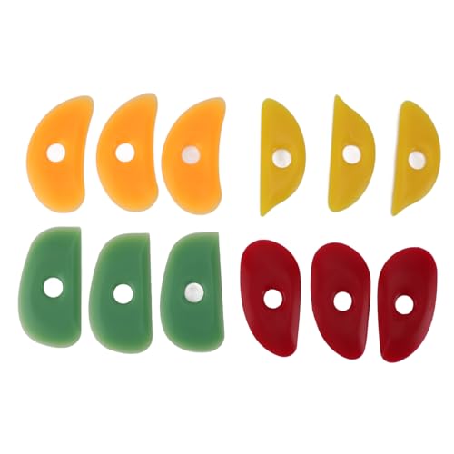 Mudtool, Clay Tools Soft Rubber Rib for Pottery Clay Silicone Ceramics Tools 12Pcs Pottery Rubber Clay Ceramic Ribs Pottery Tools for DIY Sculpting Pottery Ceramics Clay Tool