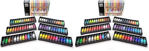 Liquitex Basics Acrylic Paint Set, 72 x 22ml (0.74-oz) Tubes 1 Count (Pack of 2) - size: 1 Count (Pack of 2), style: 72 x 22ml (0.74-oz)