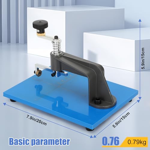 Glass Circle Cutter Kit for Stained Glass, Mosaic, DIY Crafts – Adjustable 0.39–3.93" Lens Circle Cutter with Non-Slip Mat, Gloves, Glass Cutter, Pliers, Hammer, & 1 pc Stained Glass (Random Color)