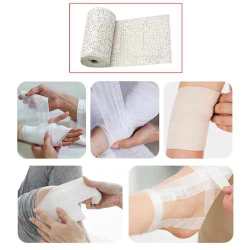 4 Pack Plaster Coth Rolls Plaster Cloth Gauze Bandages 3 Inch Plaster Strips for Mask Making Model Sculpture Diorama Sculpture Belly Cast Body Mold Face Casting Art Project Railroad Scenery