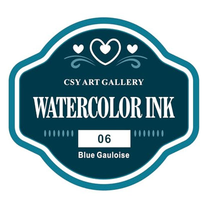 Watercolor Drawing Ink 30ML | Water Color Inks for Drawing, Design | Suitable for Professionals, Artists & Students | Art Gift (06 Blue Gauloise)