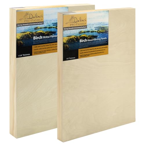 Jerry's Artarama Birch Wood Painting Panels [Birch - 11x14] - Sanded Canvas Boards for Art Supplies, Ideal for Permanent Work of Art, Suitable for DIY Canvas, Bulk Canvas Set - color: Birch, size: 11x14