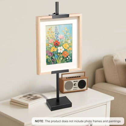 Adjustable Tabletop Easel Stand-Up to 29" H Frame Holder Stand Table Easels for Picture Frames Metal Standing Easel Display Stand for Signs, Display, Artwork, Canvas, Decorative Stand(Black)