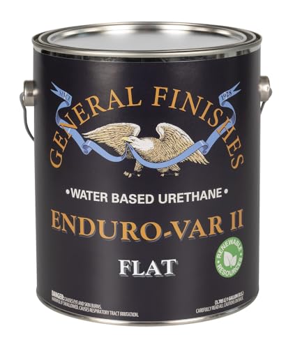 General Finishes Enduro-VAR II Water Based Urethane Topcoat, 1 Gallon, Flat - color: Flat, size: 1 Gallon