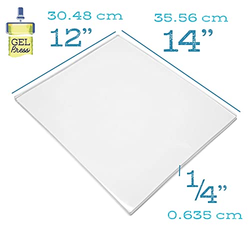 Gel Press Monoprinting Gelli Plate - (Size: 12" X 14") - 10804 | Large Gel Printing Plate for Arts & Crafts - size: 12"x14"