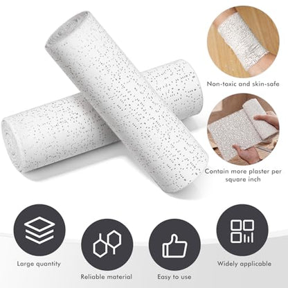 Nuogo 20 Pack Plaster Cloth Gauze Bandage Roll Bulk 5 Yards,8 x 180 Inch
