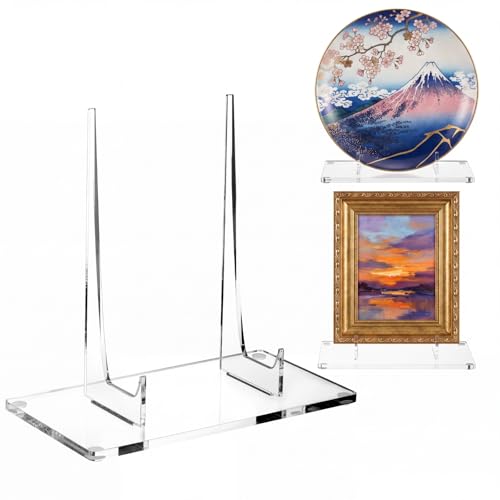 Jetec Acrylic Book Stand Clear Easel Stand for Display, 13 x 7 x 14 Inch - size: 13 x 7 x 14 Inch