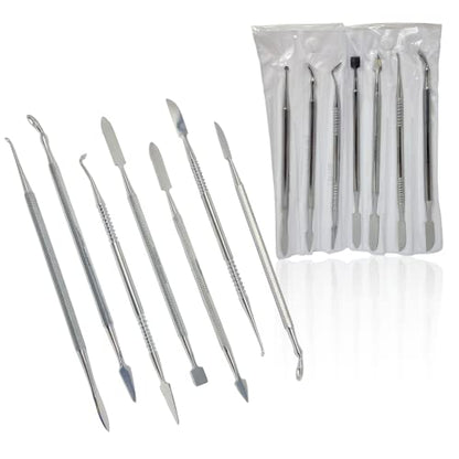 CYNAMED Stainless Steel Spatula Wax & Clay Sculpting Tool Carver Set (7PK) - style: 7PK